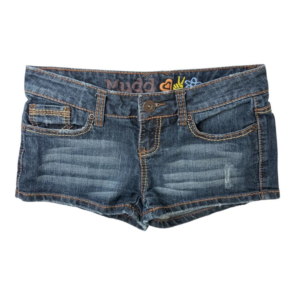 Mudd Low Rise Navy Blue Denim Shorts